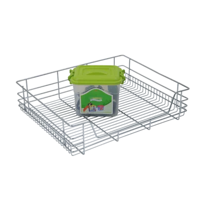 SS CUPBOARD BASKET (6″ HEIGHT X 21″ WIDTH X 20″ DEPTH) STAINLESS STEEL