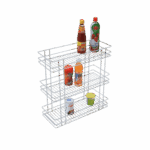 TRIPLE BASKET PULL-OUT (21″ HEIGHT X 4″ WIDTH X 20″ DEPTH) STAINLESS STEEL