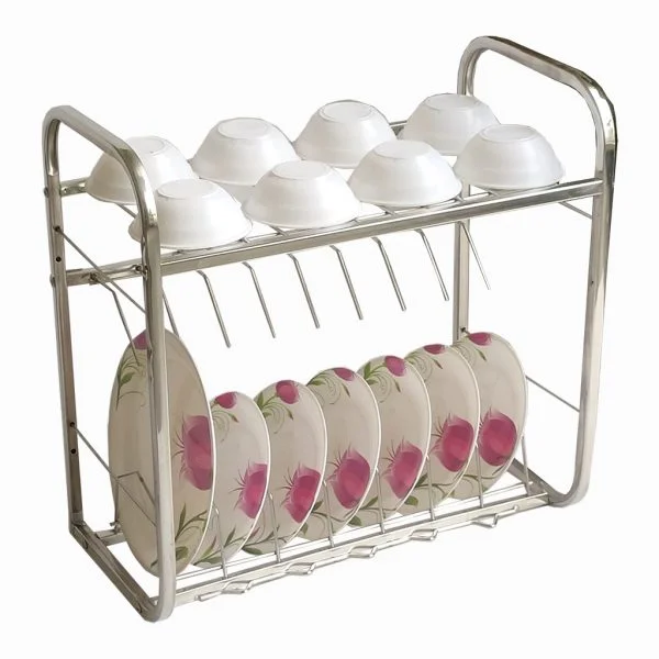Homecare Stainless Steel Kitchen Utensils Rack (18×18)