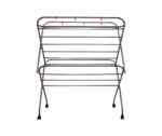Homecare Stainless Steel Cloth Drying Stand 16-4 Rods 7 Soot Pipe 4 Feet Width With Wheels (New Model)