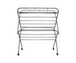 Homecare Stainless Steel Cloth Drying Stand 16-4 Rods 7 Soot Pipe 4 Feet Width With Wheels (New Model)