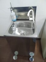 Picture of stainless Steel Foot Operating Portable Handwash Station from Urban Bageecha Ludhiana