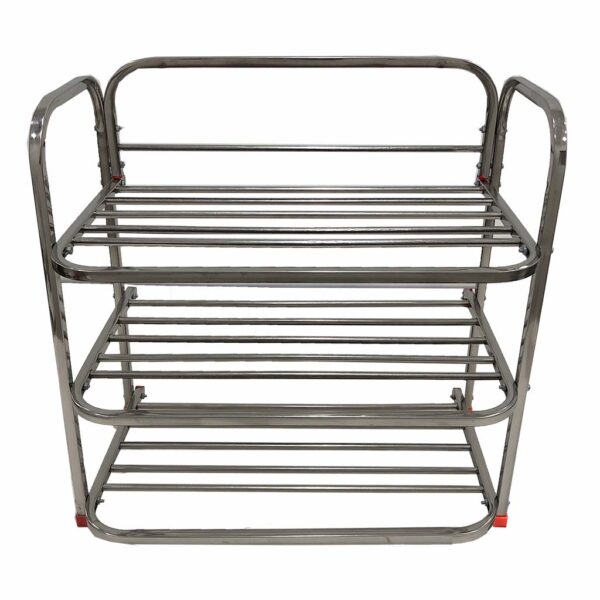 Picture of stainless Steel Shoe Rack 4 Shelves from UrbanBageecha.com