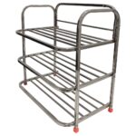 Picture of stainless Steel Shoe Rack 3 Shelves from UrbanBageecha.com